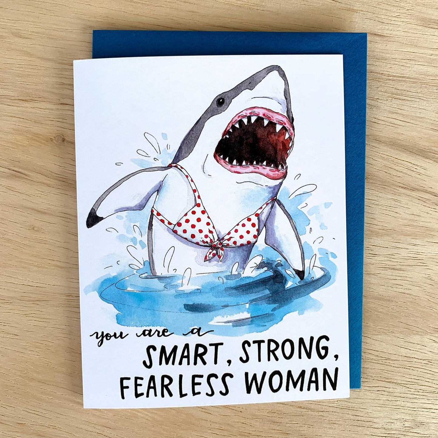 Fearless Woman Shark Card
