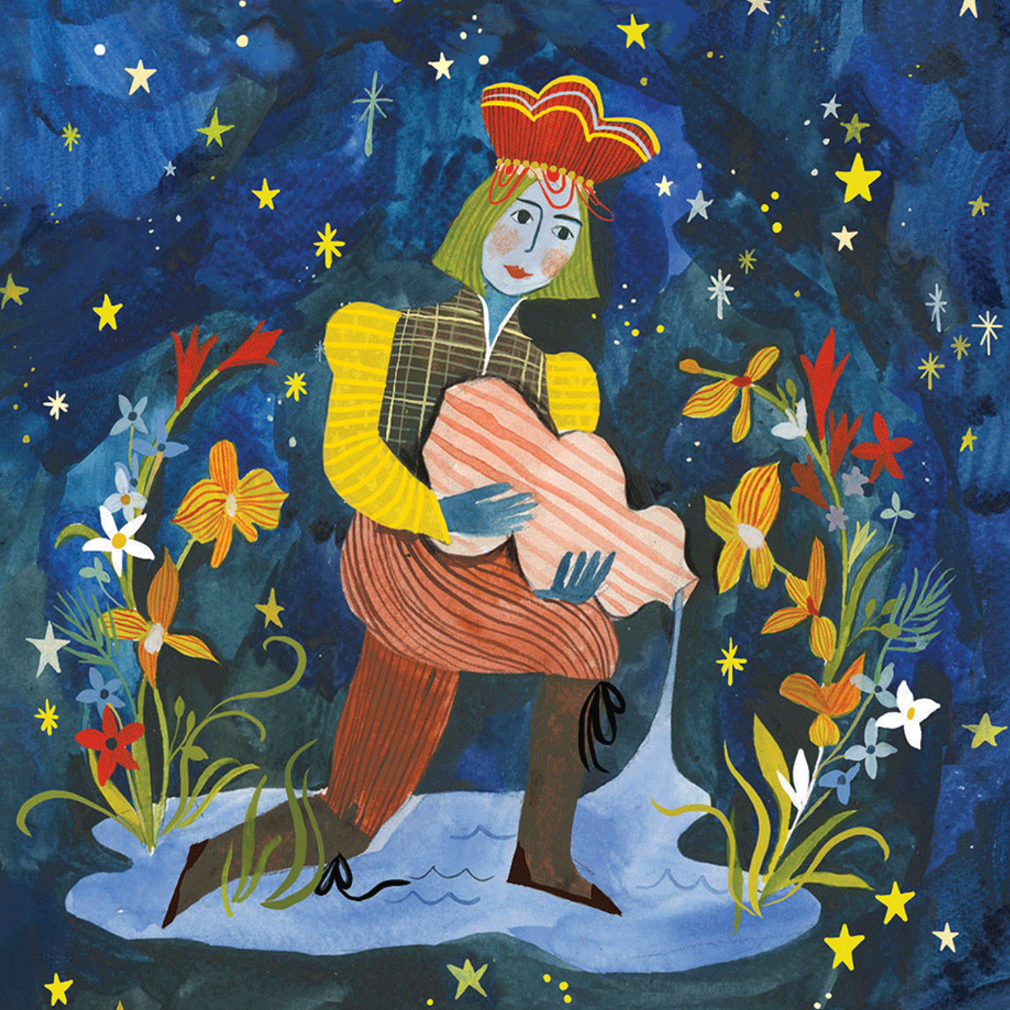 ASTROLOGY SIGN AQUARIUS Greeting Card