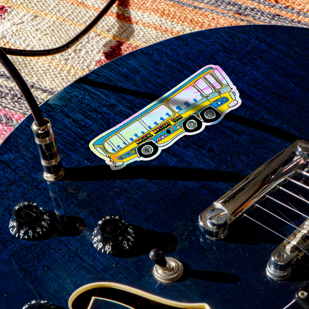 Magical Mystery Tour Bus by The Beatles - Die-Cut Sticker