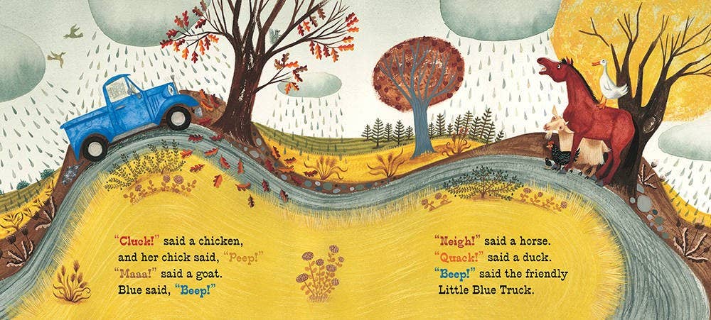 Little Blue Truck Board Book by Alice Schertle; Illustrated by Jill McElmurry