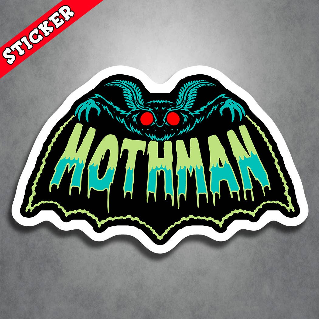 Mothman Sticker Harbringer of Doom Cryptid Monster Horror