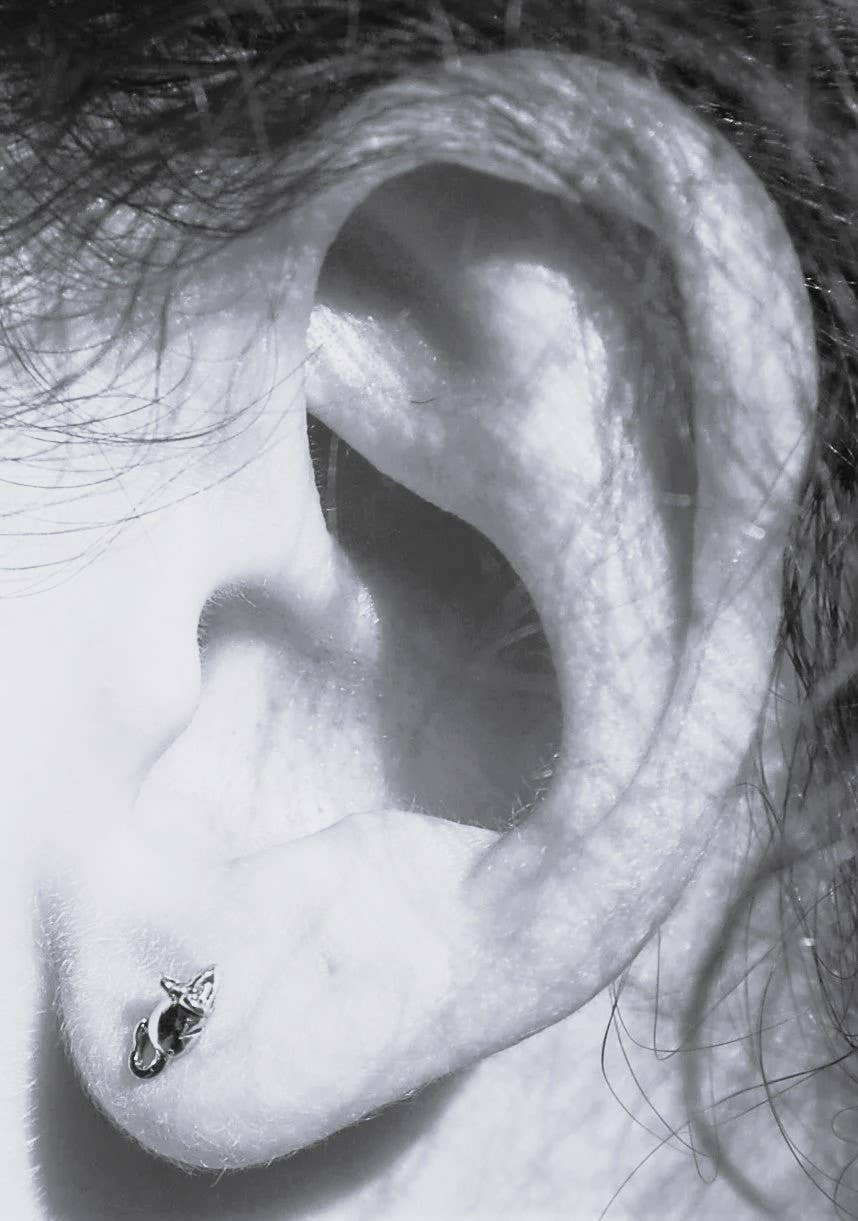 Mouse Studs sterling silver Natural History
