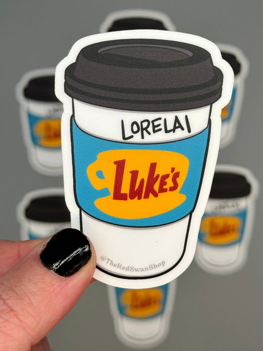 Vinyl Decal - Gilmore Girls - Luke's Cafe Cup
