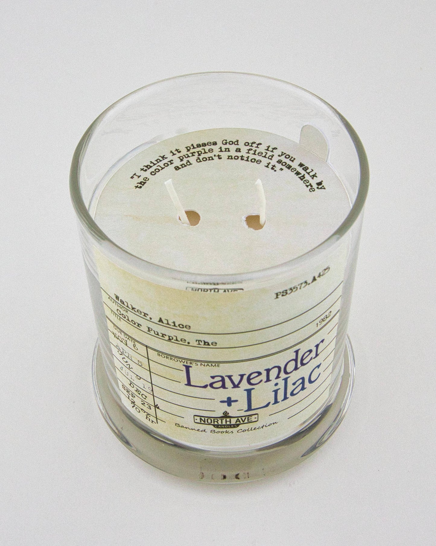 Banned Book Candle / The Color Purple