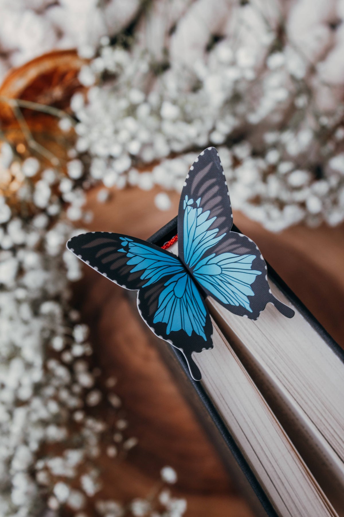 3D Ulysses Butterfly Wings Die-Cut Bookmark
