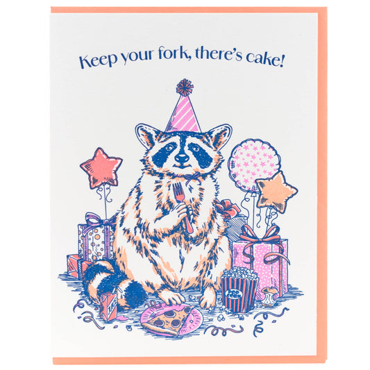 Birthday Raccoon Card