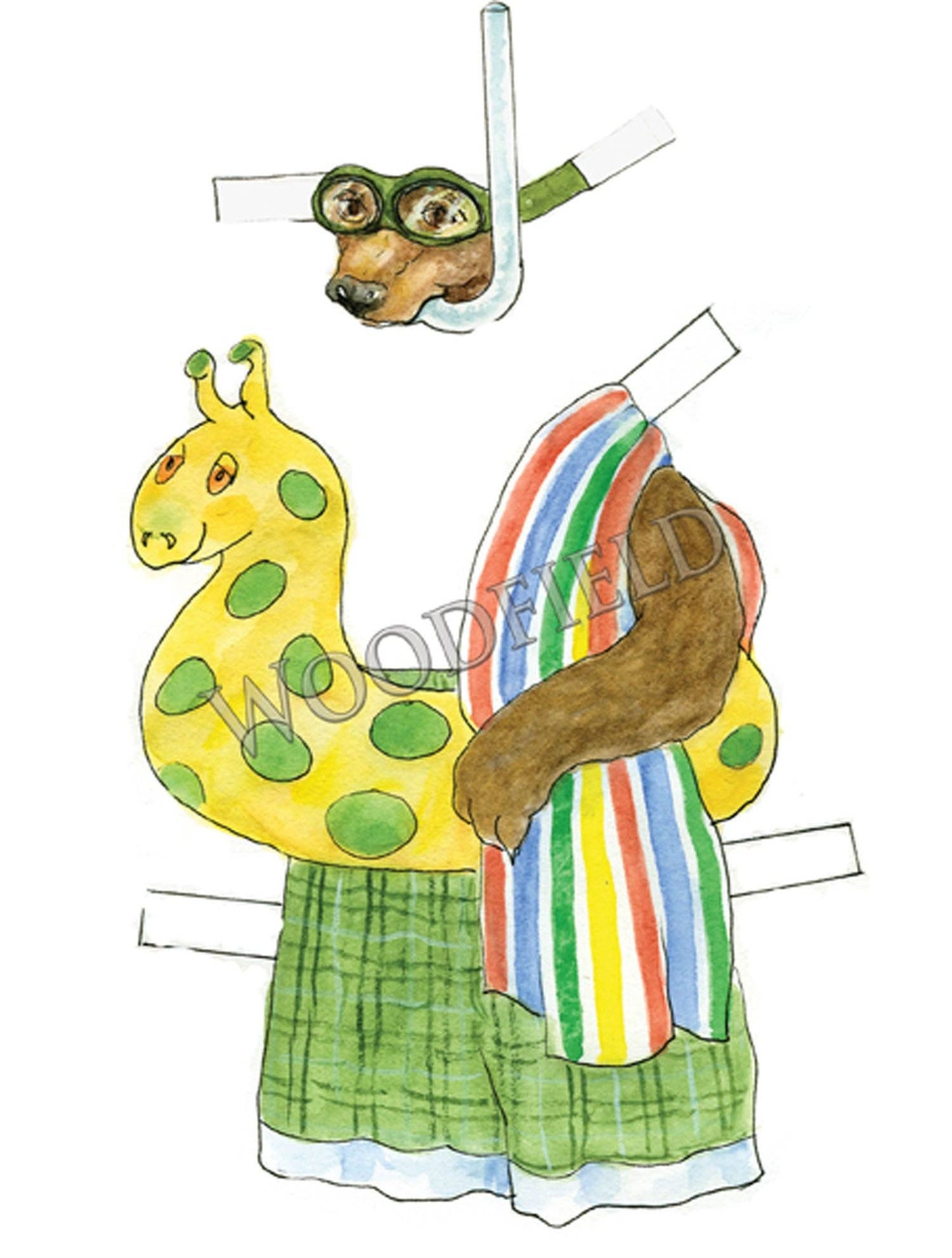 #3000 - Cedric Bear Paper Doll Kit