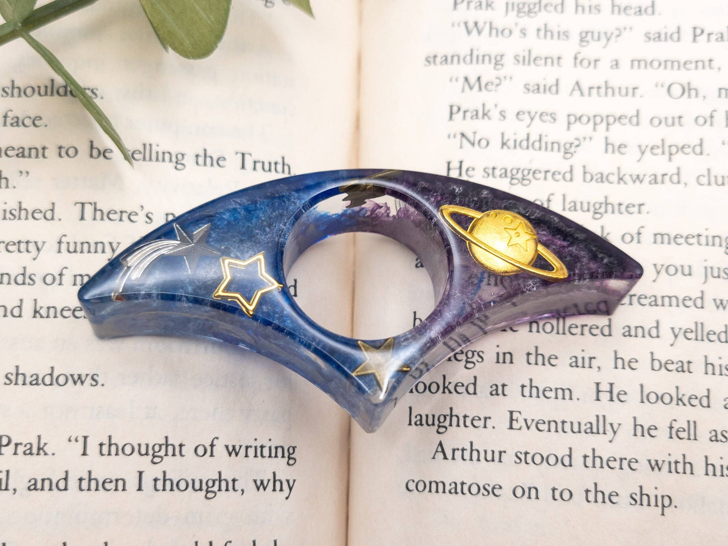 Space Book Page Holder, Galaxy Thumb Page Holder
