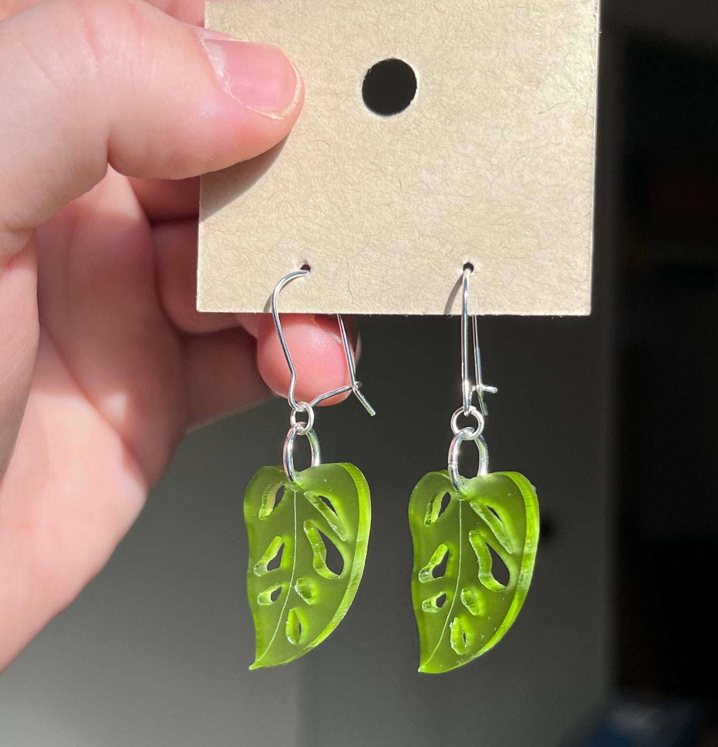 Monstera Earrings