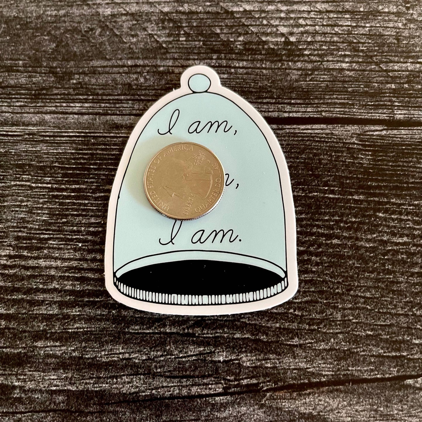 I am I am I am Bell Jar Sylvia Plath quote vinyl Sticker