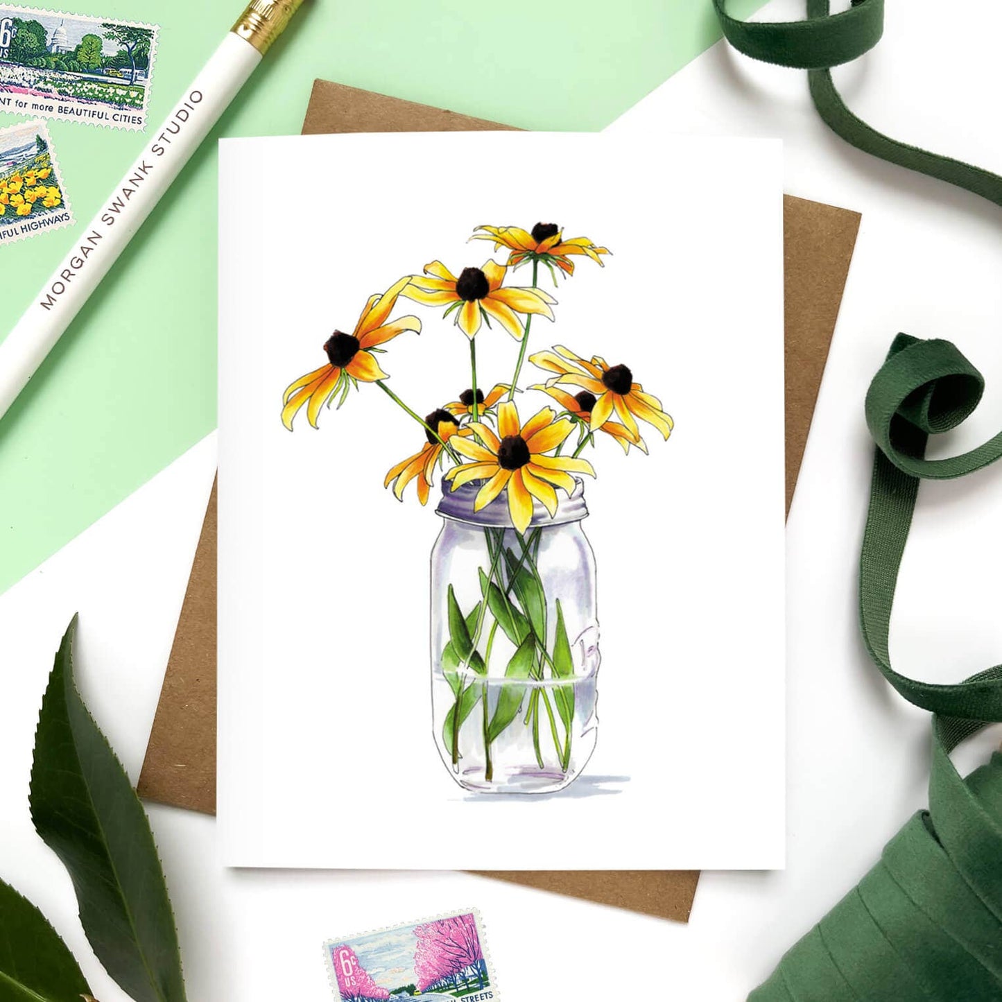 Mason Jar Flowers | Everyday Card