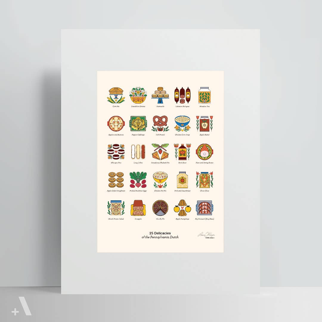 Pennsylvania Dutch Foods / Poster Art Print