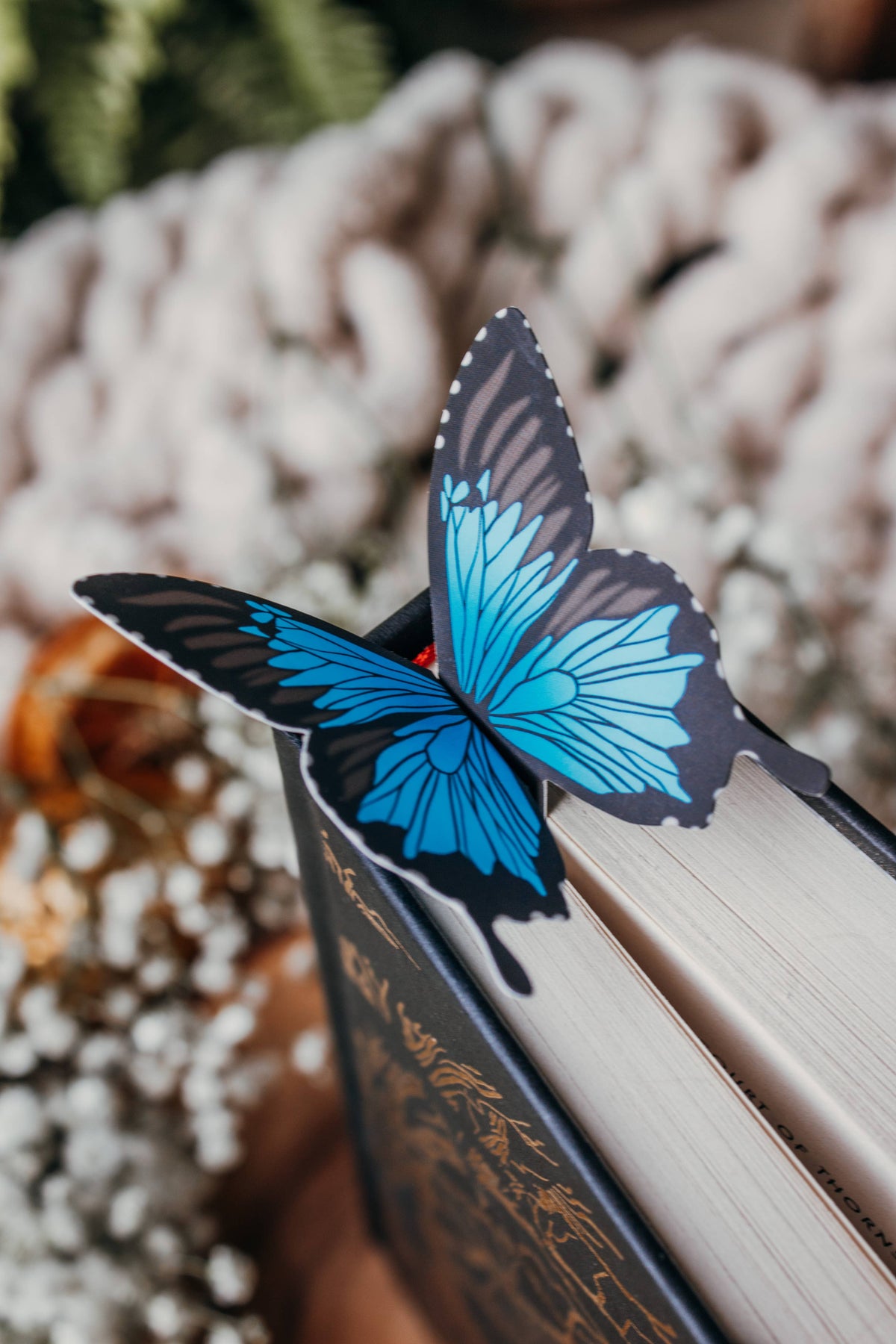 3D Ulysses Butterfly Wings Die-Cut Bookmark