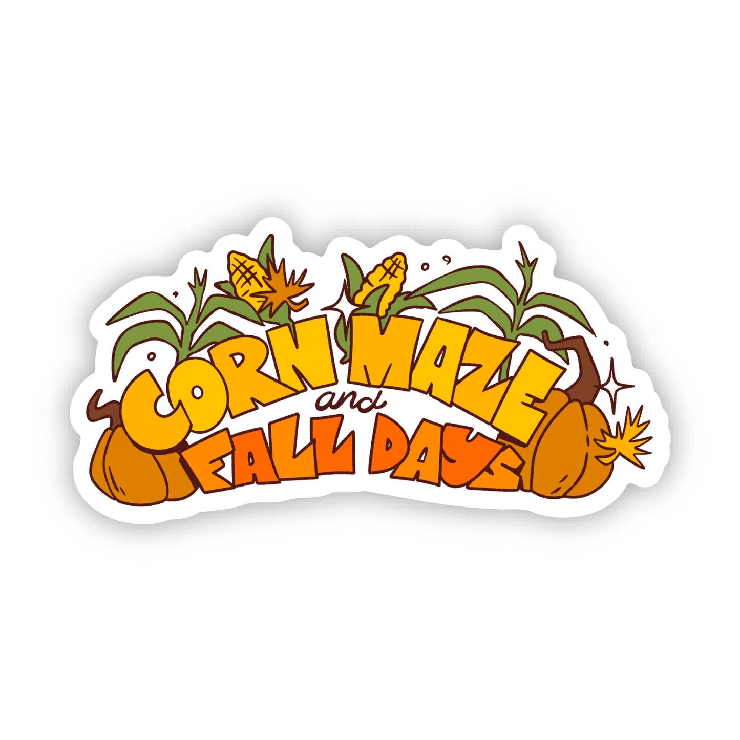 Corn Maze and Fall Days Sticker