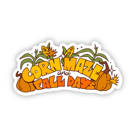 Corn Maze and Fall Days Sticker