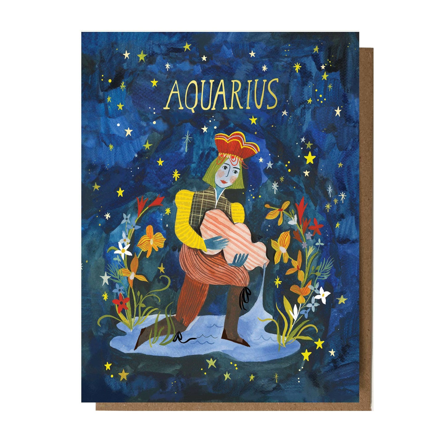 ASTROLOGY SIGN AQUARIUS Greeting Card