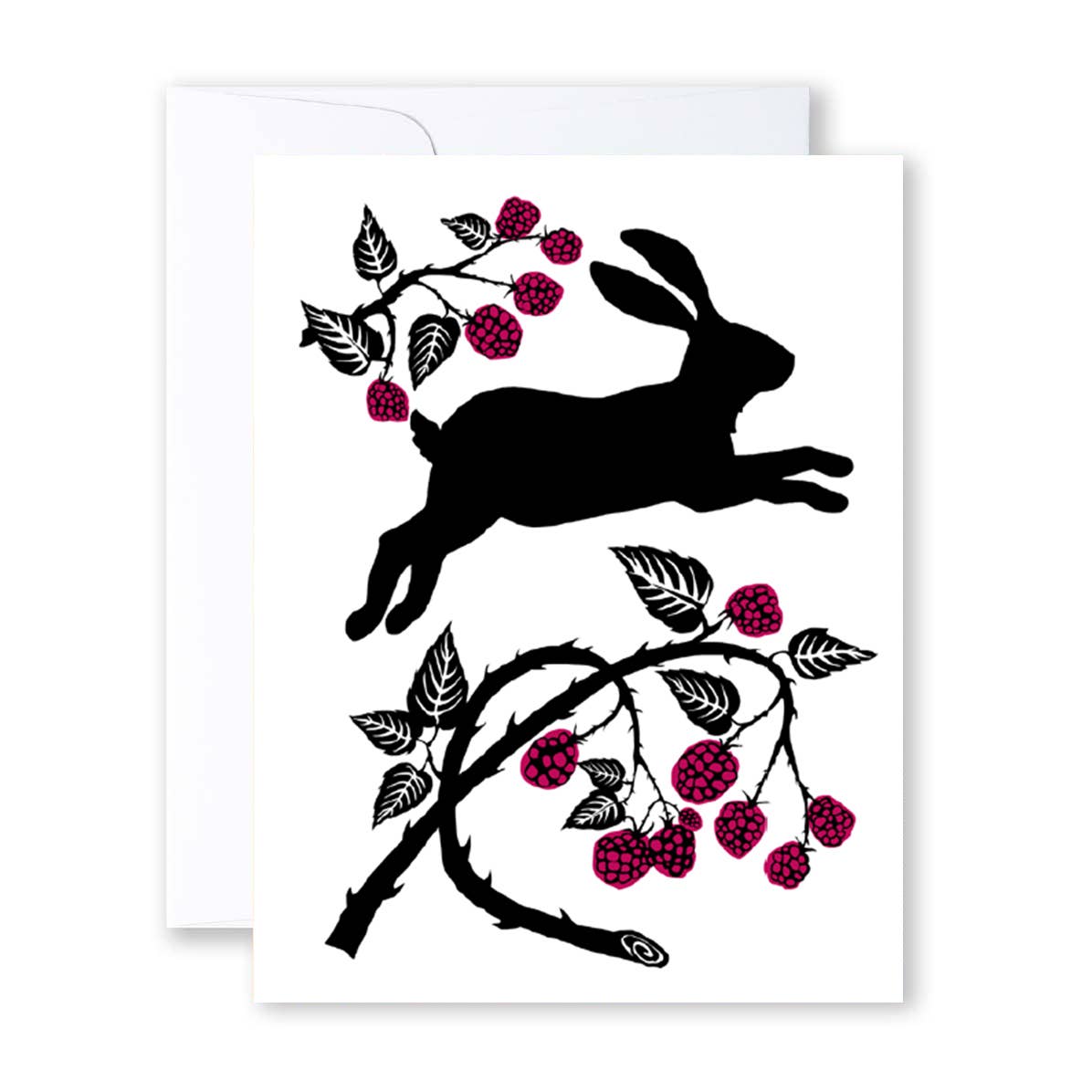 Bunny and Brambles Greeting Card
