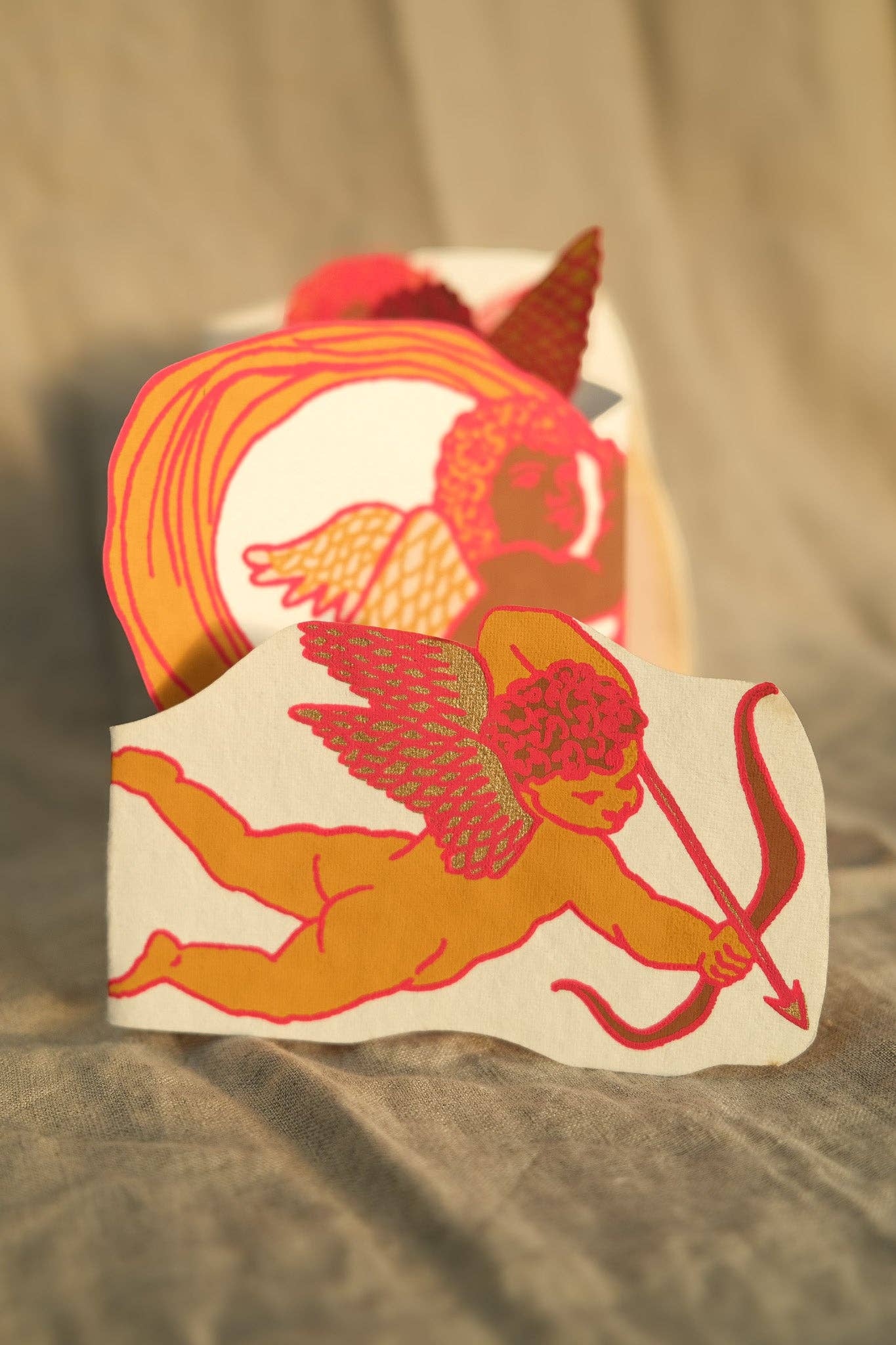 Cupid Concertina Greeting Card