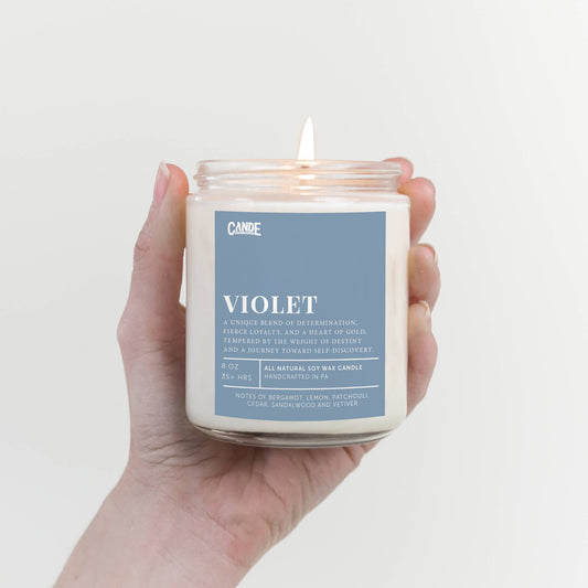 Violet Scented Candle (8 oz.)