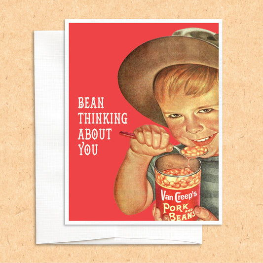 Bean Thinking About You Card