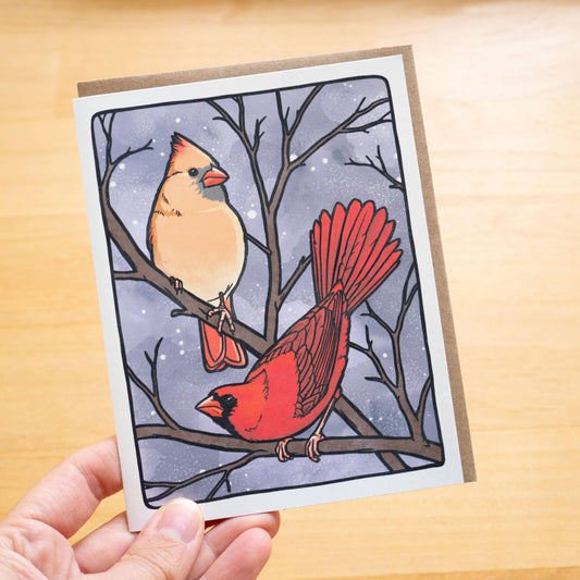 Northern Cardinal Greeting Card 100% Recycled Paper