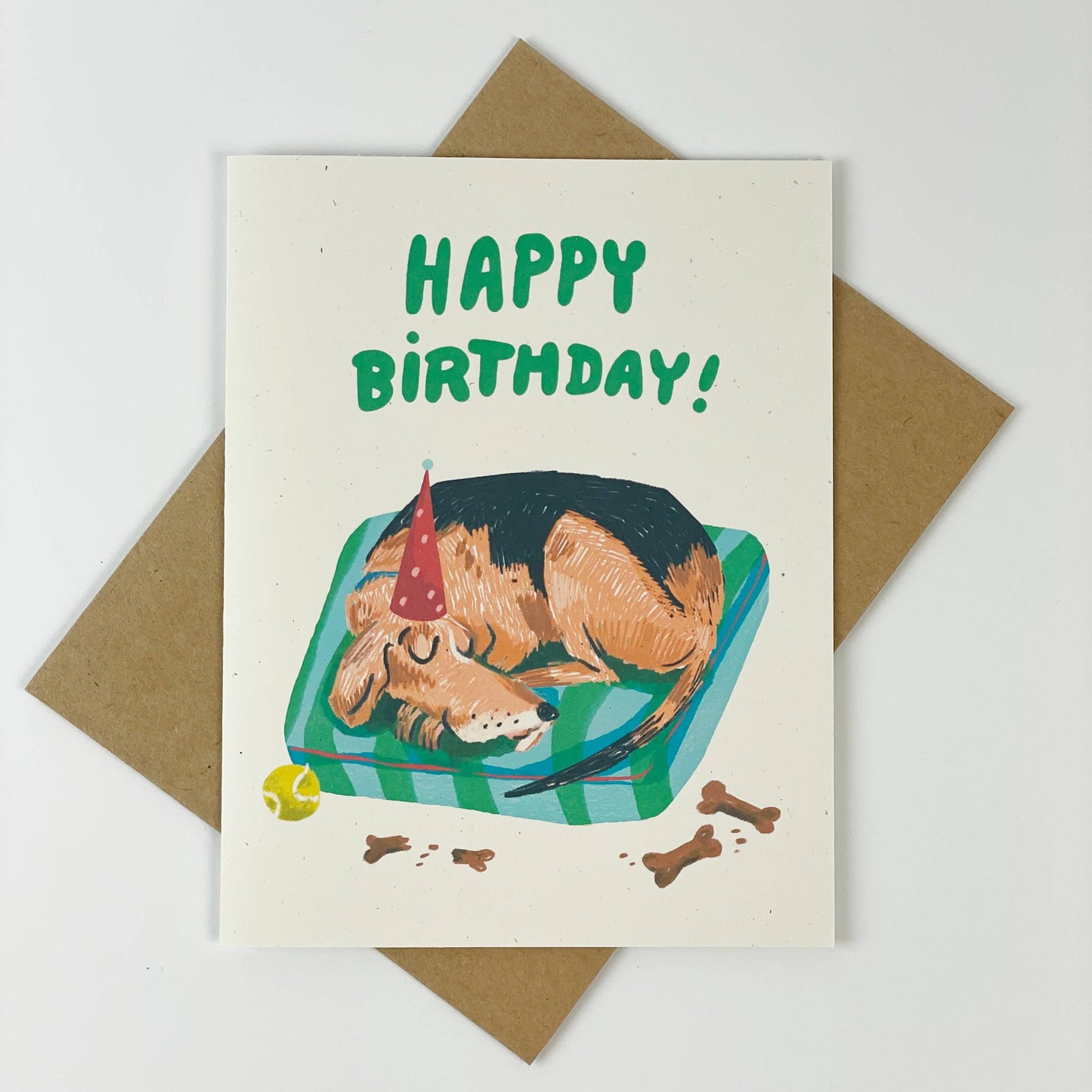 Happy Birthday Hound Greeting Card