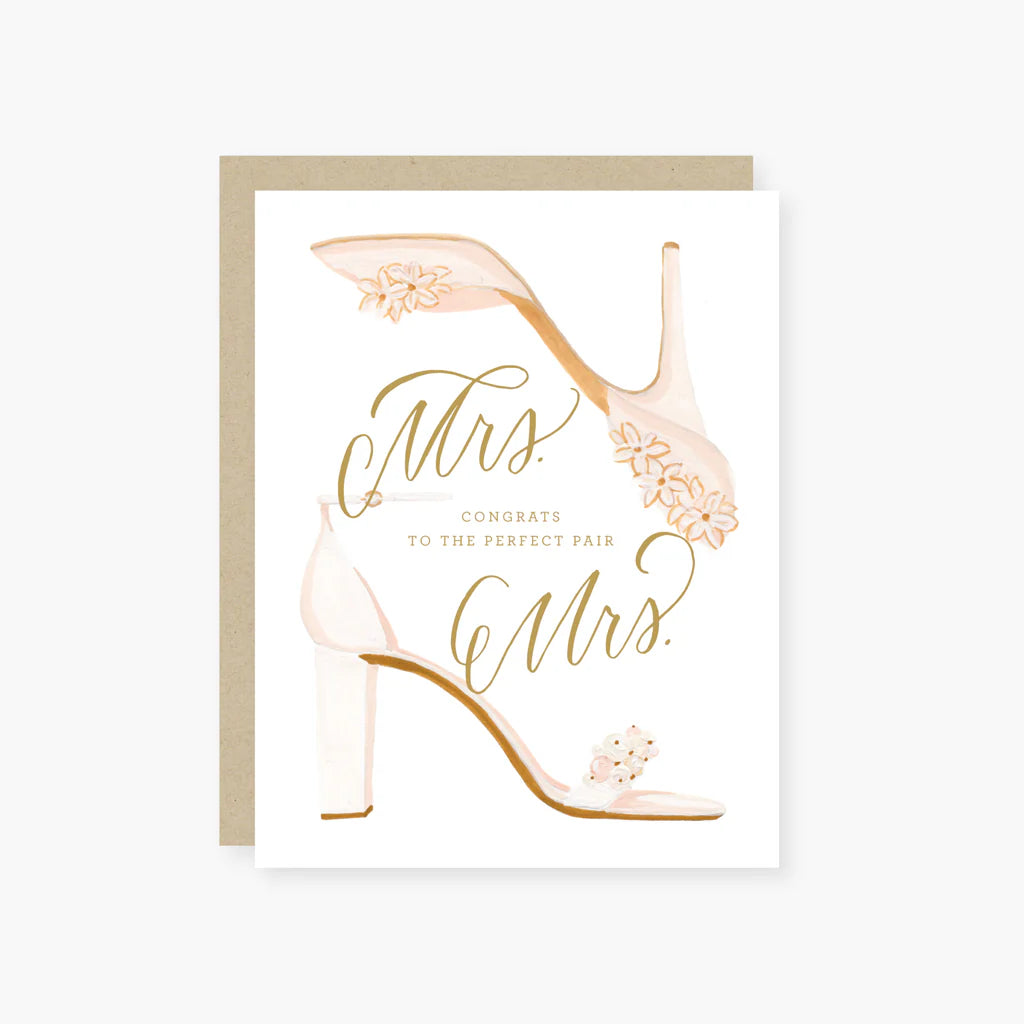 Mrs. and Mrs. (Perfect Pair) Wedding Card