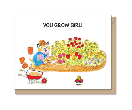 A2 | Everyday Greeting Card | You Grow Girl!