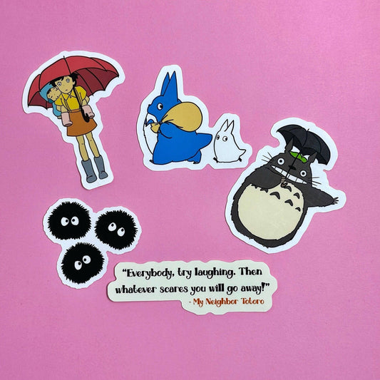 My Neighbor Totoro Ghibli Sticker Set - Stickers for noteboo