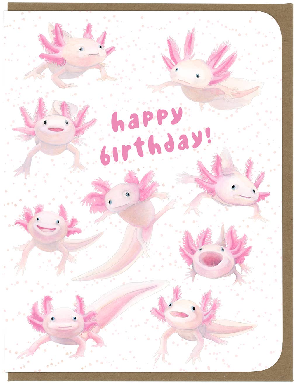 BIRTHDAY - Axolotls - Greeting Card