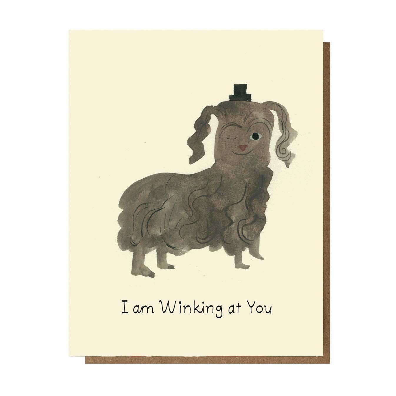 Winking At You Greeting Card