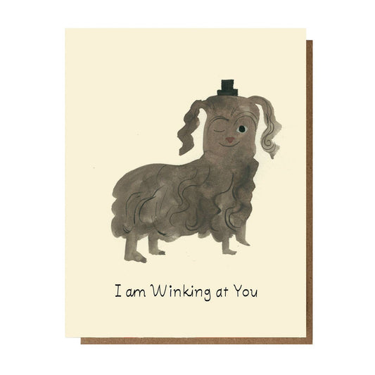 Winking At You Greeting Card