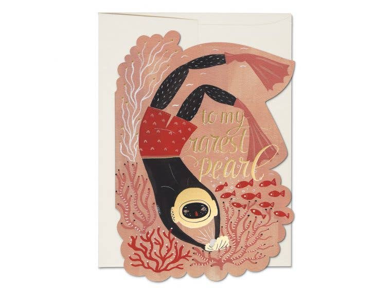 Pearl Diver Greeting Card