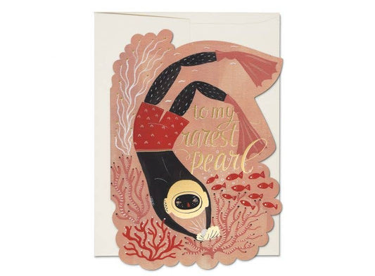 Pearl Diver Greeting Card