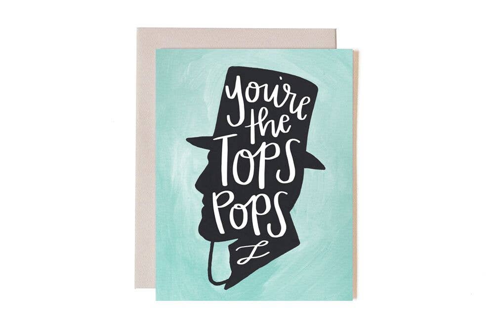 Tops Pops Father's Day Greeting Card