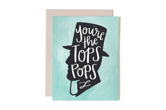 Tops Pops Father's Day Greeting Card