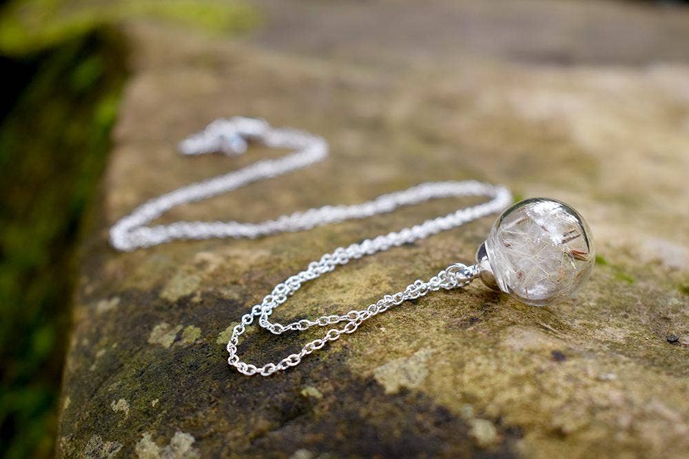 24" Dandelion Wish Bubble Necklace (Small)