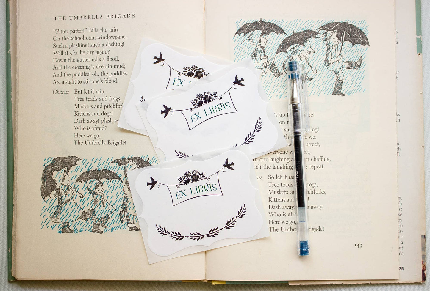 Bird Banner Bookplates