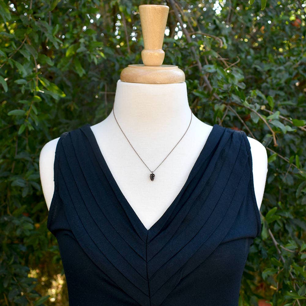 18" Copper Pine Cone Necklace