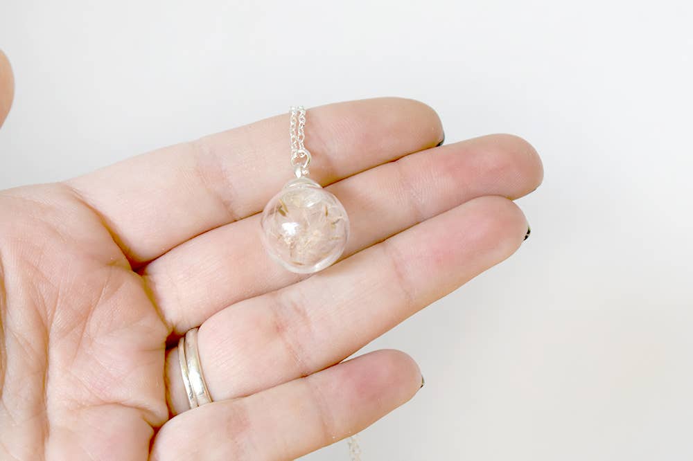 24" Dandelion Wish Bubble Necklace (Small)