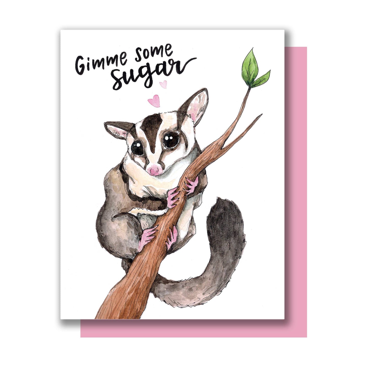 Gimme Sugar Glider Love Card