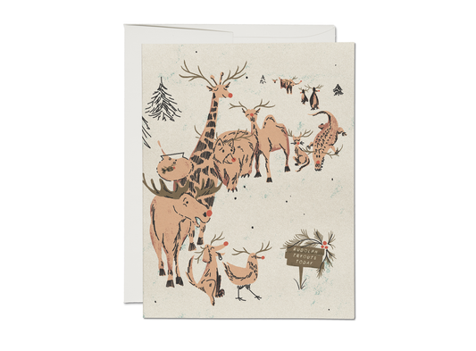 Rudolph Auditions holiday greeting card