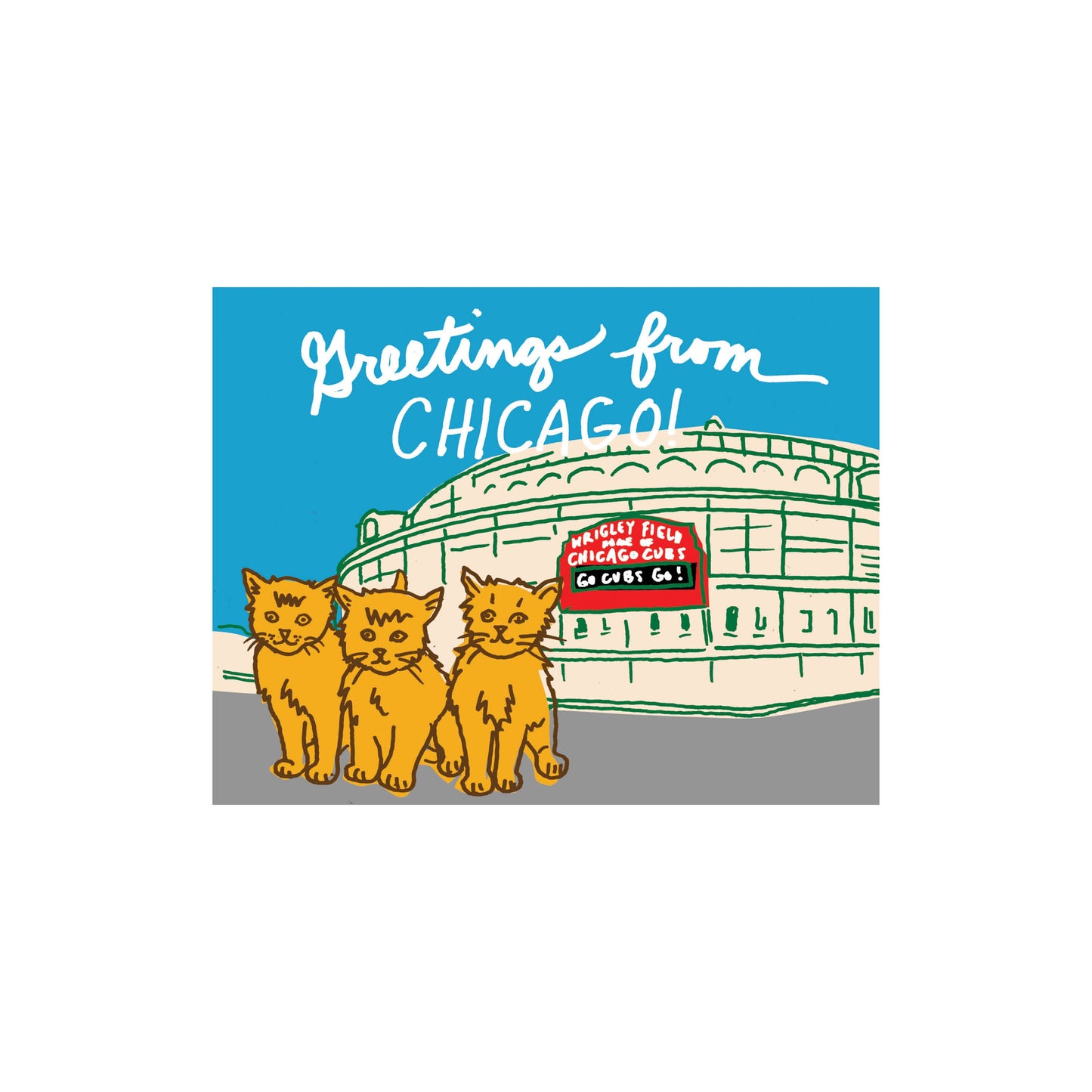 Tourists Cats Postcard