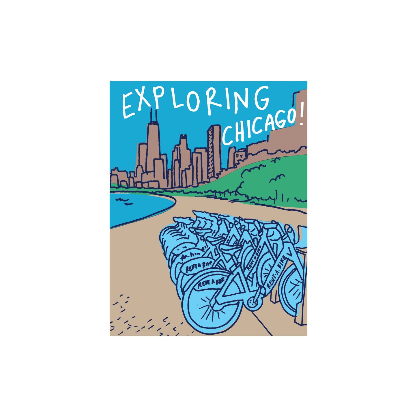 City Bike Postcard