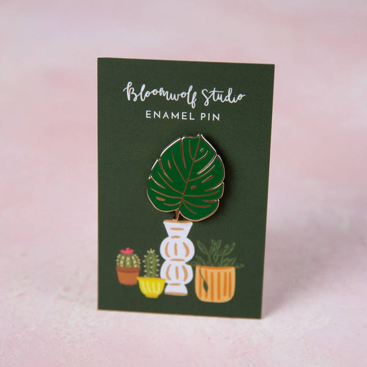 Monstera Leaf Enamel Pin