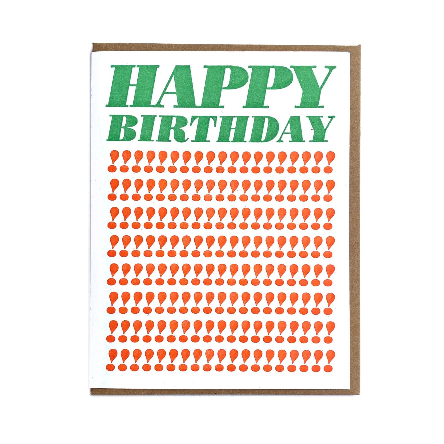 Exclamation Birthday Greeting Card