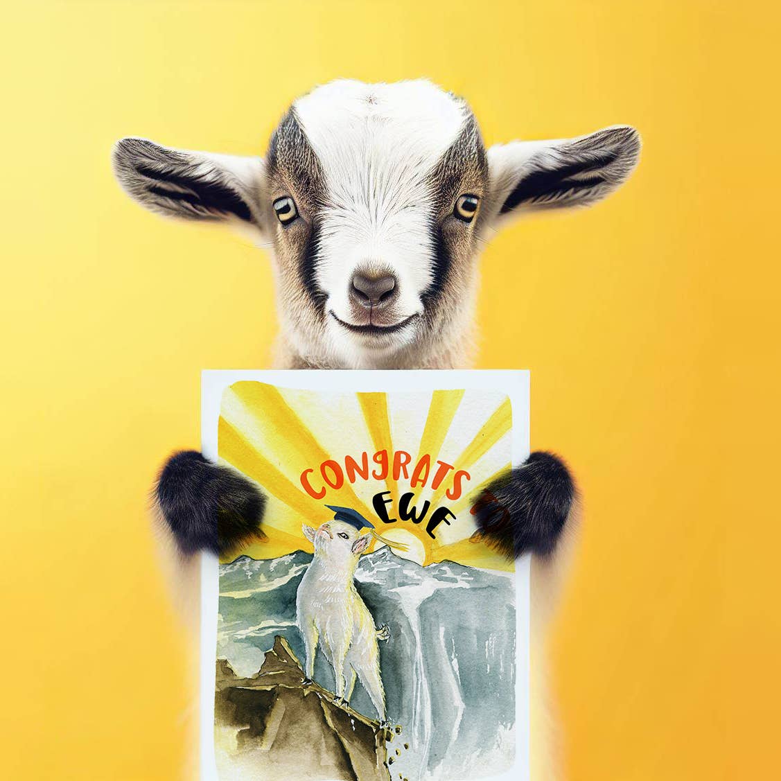 Smug Goat Grad - Funny Graduation Card
