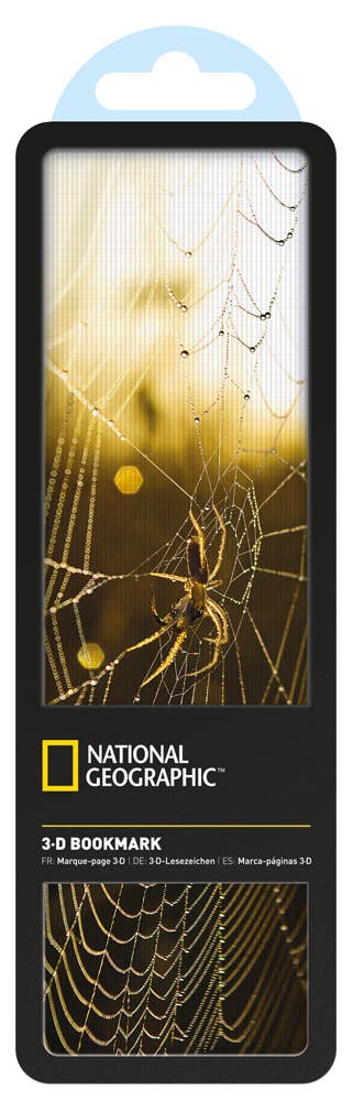 National Geographic 3-D Spider on Web Bookmark