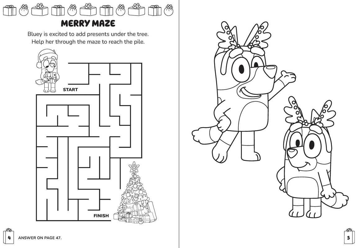 Bluey Colortivity: Hooray Christmas! by Delaney Foerster
