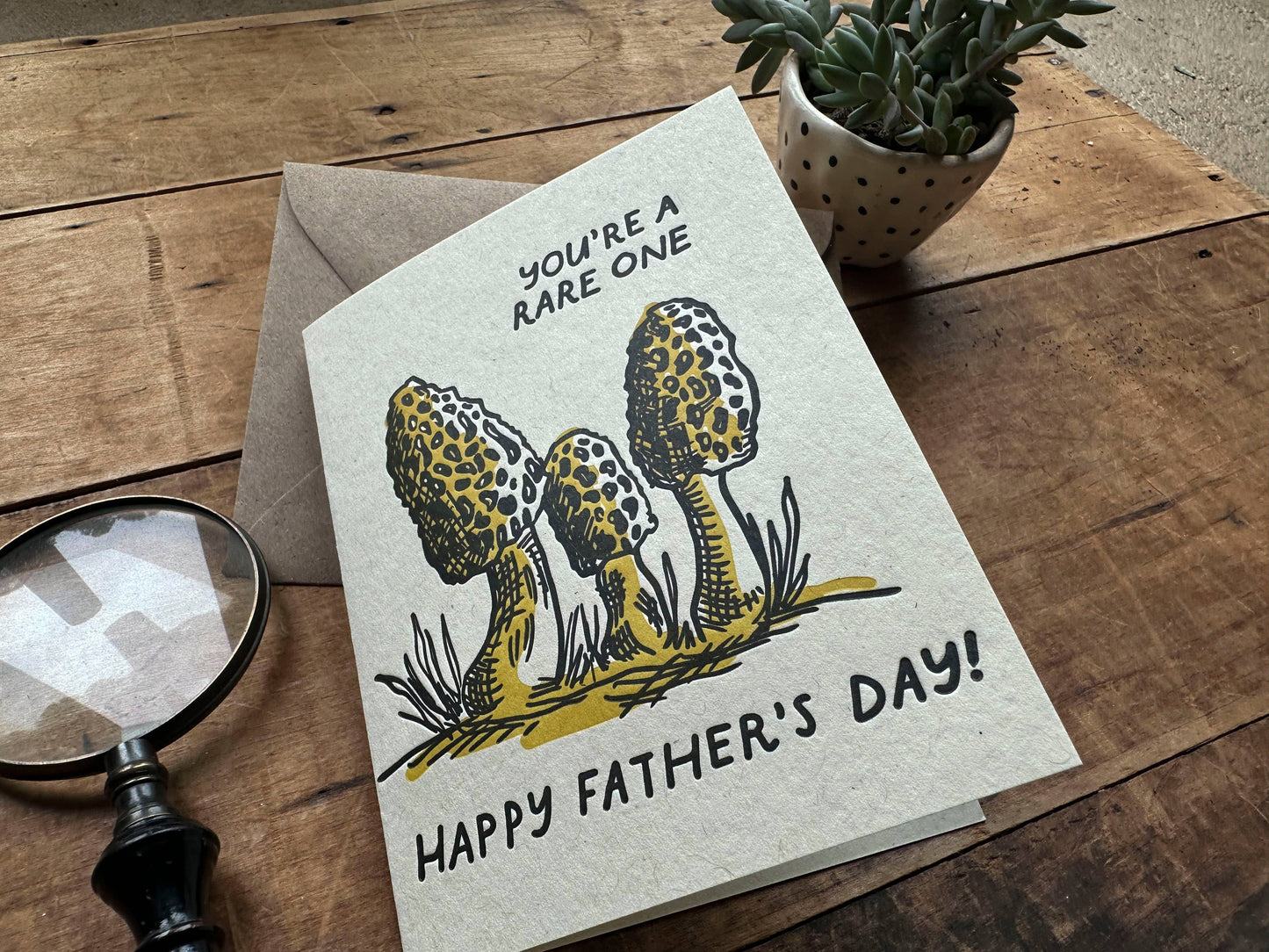 Fathers Day Mushroom Card
